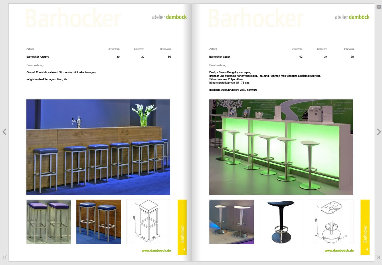 Der Messemobiliar-Katalog von atelier damböck