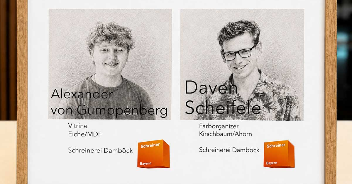 Herzlichen Glückwunsch zur bestandenen Gesellenprüfung!